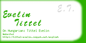 evelin tittel business card